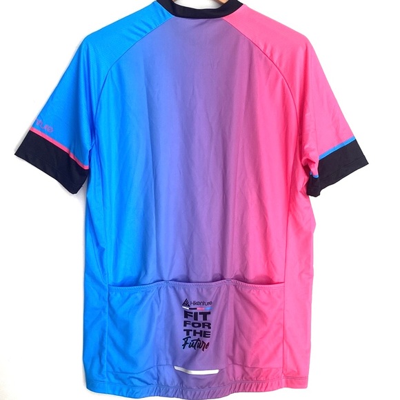 (A7) NEW Hikenture Cycling Jersey Short Sleeve Top, Full Zipper, Sz Large, NWOT - Picture 4 of 6